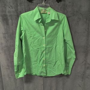 Eddie Bauer Green Button Up Shirt Size Small